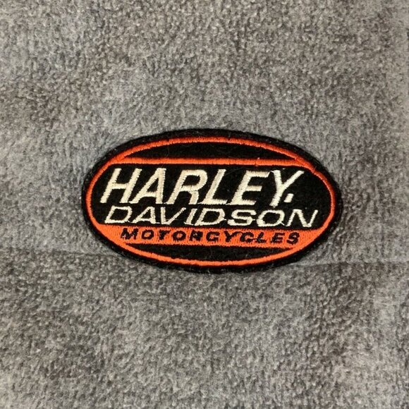 Harley-Davidson Womens Reversible Insulated Vest Size M Gray/Black Embroidered - Picture 3 of 10